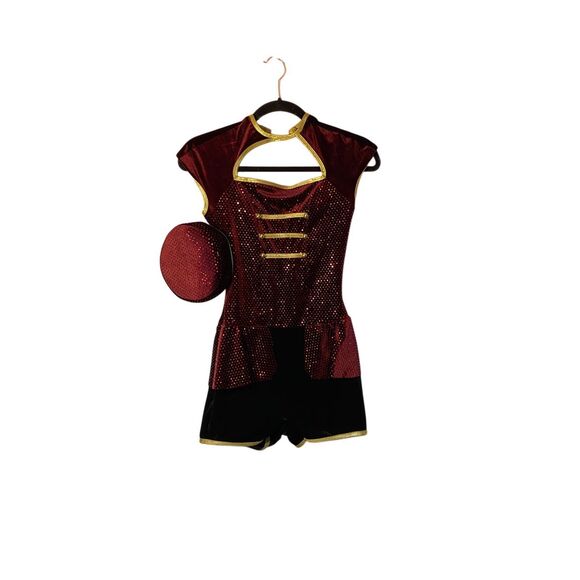 40s women’s bugle  boy, bellhop sequin, one piece costume size small - Picture 2 of 5